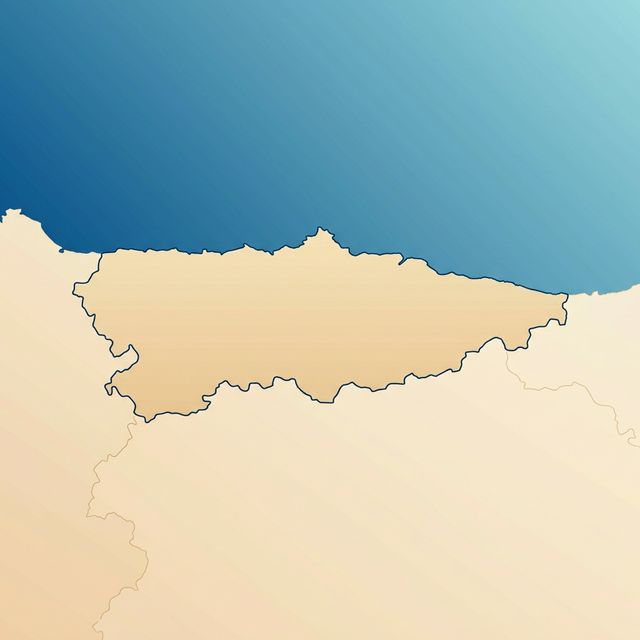 Mapa de Asturias