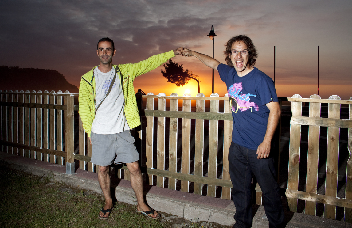 Lucas y Fer en los primeros años de Rompiente Norte